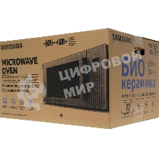 Микроволновая печь Samsung MS23T5018AK/BW черный, 23 л, 800 Вт, переключатели - сенсор