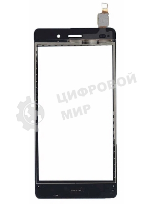 Сенсорное стекло (тачскрин) для Huawei P8 Lite, черное