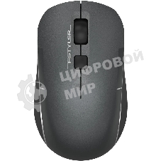 Мышь беспроводная A4Tech Fstyler FB26CS Air2 серый/черный, 2000 dpi, радиоканал, Bluetooth, USB, кнопки - 4