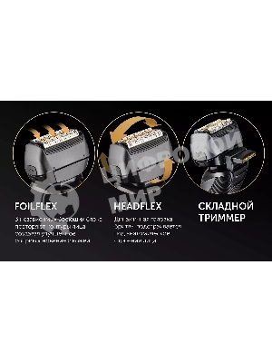 Электробритва Polaris PMF1014 RC PRO черный/графит