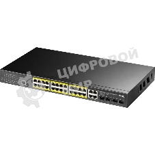 Коммутатор Cudy GS2028PS4-300W (L2) 28x1 Гбит/с 4SFP 24PoE+ 300W управляемый