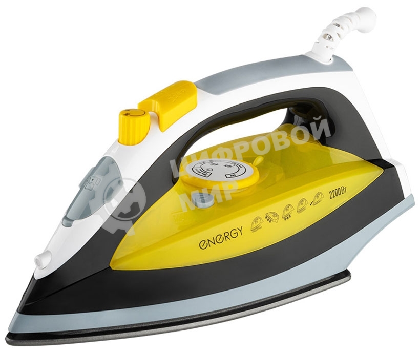 Утюг ENERGY EN-349 желтый/черный, 2200 Вт, 12 г/мин, 280 мл