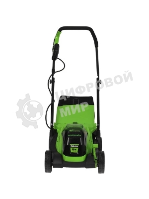 Газонокосилка аккумуляторная GreenWorks GD24LM33k2, 24v, 33 см, 1хАКБ 2Ач и ЗУ (2516107UA)