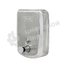 Дозатор для жидкого мыла из нерж. стали Puff-8708, хром, 800 мл, с ключом, 19х12х12 см