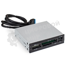 Кард-ридер ExeGate CR-415/черный/CF/SD/MMC/MS/MS Duo/MS Pro/T-Flash/USB 2.0/металл
