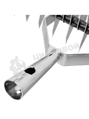 Грабли Palisad BASE двусторонние аэраторные, стальные, зубъя 11/21шт, 340 мм, без черенка