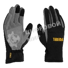 Перчатки универсальные Denzel 68086 искусственный мех, работа с сенсорным экраном, размер 8