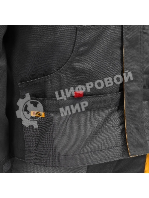 Куртка профессиональная рабочая Denzel 65% полиэстер 35% хлопок, XL