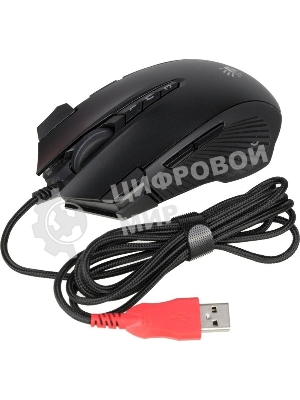 Мышь проводная A4Tech Bloody J90s черный, 8000 dpi, USB, кнопки - 12