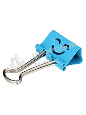 Зажимы Deli 8486 smile 25мм ассорти (упаковка: 48шт) пластиковая туба