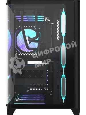 Компьютерный корпус AeroCool/Formula Crystal U2 Floe черный без БП ATX 1xUSB 2.0 1xUSB 3.0 1xUSB3.1 audio bott PSU