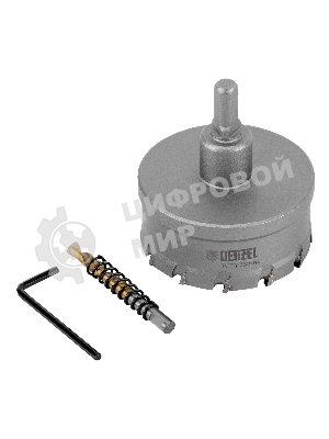 Коронка по металлу Denzel твердосплавная, 73 мм