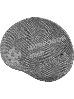 Коврик для мыши Defender гелевый Easy Work (серая лайкра) нескользящ.основа,260х225х5мм