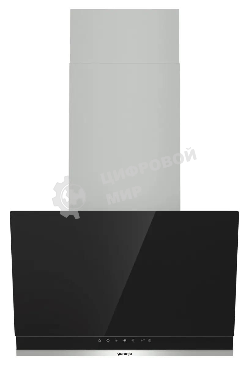 Вытяжка наклонная Gorenje WHI649X21P черный/серебристый, 60 см, 740 куб. м/ч, 67 дБ