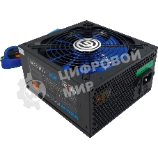 Блок питания Ginzzu MC600, 600Вт, 80 PLUS Bronze, 140мм, модульный, черный