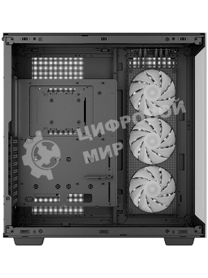 Компьютерный корпус Deepcool CH780 черный (ATX, без БП, ARGb, 4xUSB3.2 Type-A + USB3.2 Type-C) (R-CH780-BKADE41-G-1) MidiTower
