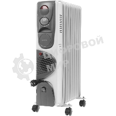 Обогреватель масляный Centek CT-6203-9 (9 секций) белый, 2400 Вт, 20 м2, 3 режима, термостат