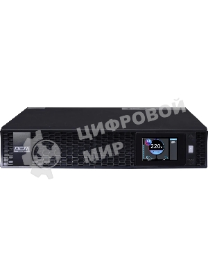 Источник бесперебойного питания Powercom Next, On-Line, 2000VA/2000W, Rack/Tower, 8*IEC320-C13 + 2*C19, LCD, Serial+USB, SmartSlot, подкл. доп. Бат.