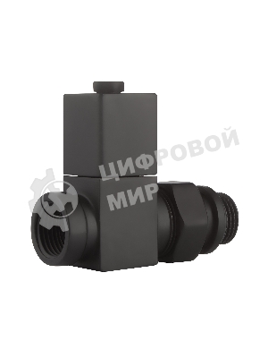 Набор дизайн-вентилей CUBE, прямой черный 1/2