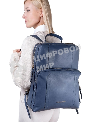 Рюкзак женский Piquadro Circle CA6216W92/BLU4 синий кожа