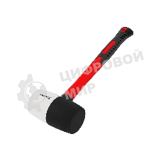 Киянка резиновая Matrix 11173, 910 г, черно-белая резина, фибергласовая рукоятка