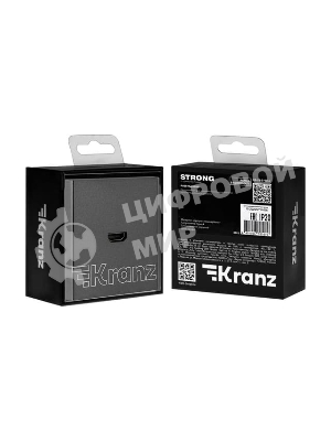Розетка Kranz STRONG HDMI с/у графит