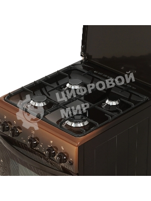 Плита газовая Gefest ПГ 5100-02 0310 коричневый, конфорок 4 шт, духовка 52 л, 50 см x 85 см x 58.5 см