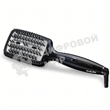 Расческа-выпрямитель BaByliss Smoothing Heated Brush HSB101E черный, 45 мм, 200 °C, 3 режима