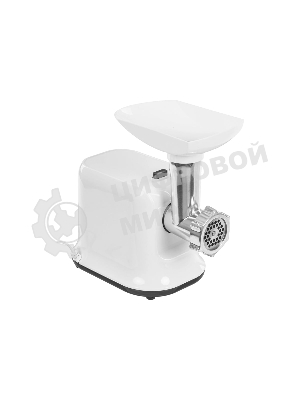 Мясорубка электрическая Sakura SA-6420SW белый, 1500 Вт, 1.4 кг/мин, реверс, защита от перегрузки, насадки - 4