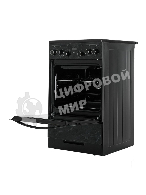 Плита электрическая Gefest ЭП Н Д 5560-03 0053 черный, конфорок 4 шт, духовка 55 л, 50 см x 85 см x 58.5 см