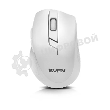 Мышь беспроводная SVEN RX-425W белый, 1600 dpi, радиоканал, USB, кнопки - 6