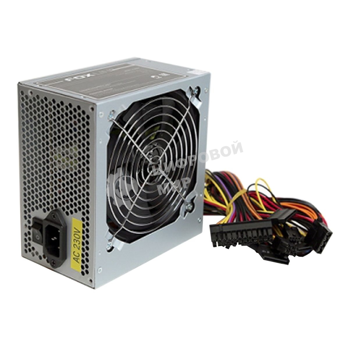 Блок питания Foxline FL650S-80 650W 80 PLUS ATX PSU, APFC, 120FAN, 24 pin, 4 + 4 Pin (12V), 5*SATA, 2*4 pin molex, 1*FDD, 2*PCI-e(6 + 2 pin)