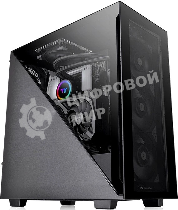 Компьютерный корпус Thermaltake Divider 300 TG черный без БП ATX 2x120мм 2xUSB 3.0 1xUSB3.1 audio front door bott PSU