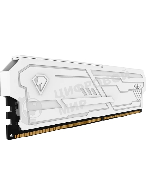 Оперативная память Netac Shadow III, DDR4, 32GB (1x32GB), 3200 MHz, CL22, с радиатором, белый