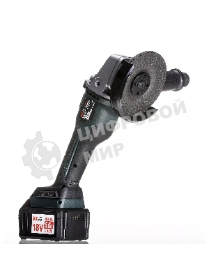 Угловая шлифовальная машина бесщеточная (болгарка) аккумуляторная KLPRO KLAT18BS-50 с регулеровкой оборотов (18В, Li-ion-2шт, 5.0Ач, 115мм, М14, 500-10000 об/мин З/У,в кейсе)