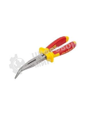 Длинногубцы Matrix изогнутые insulated 200 мм, двухкомпонентные рукоятки