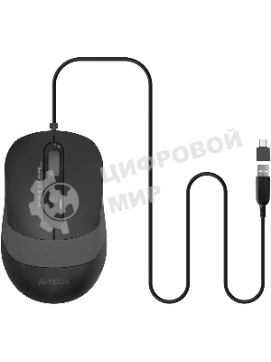 Мышь проводная A4Tech Fstyler FM10ST серый, 1600 dpi, USB, кнопки - 4