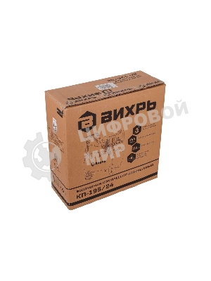 Компрессор винтовой Вихрь КП-195/24 безмасляный 195л/мин 24л 1100Вт оранжевый/черный 74/3/20