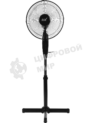 Вентилятор бытовой напольный Rix RSF-3000B, черный