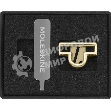 Шильд-символ Moleskine Zodiac Весы, металл, золотистый, коробка с европодвесом, PINLIBRAGOLD