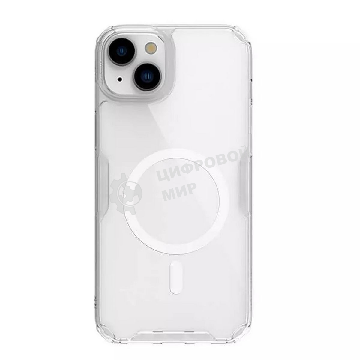 Чехол Nature TPU Pro Magnetic Case, белый, (AP IP15 Plus)