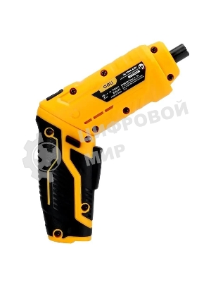 Отвертка аккумуляторная Deli DL-DP04-E2B1 (3,6В, 1,5А*ч, 3Нм, набор бит 10 шт, пласт. кейс)