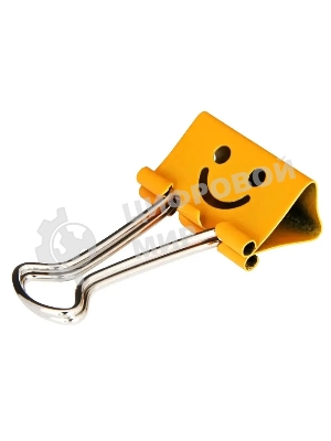 Зажимы Deli 8486 smile 25мм ассорти (упаковка: 48шт) пластиковая туба