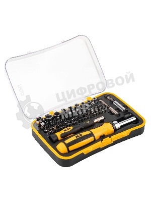 Набор прецизионных отверток Deli DL3565 65 предметов Материал бит Cr-v. Пластиковый кейс.