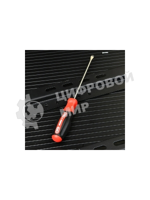 Отвертка шлицевая Deli DL3442 SL3x150мм сталь S2, матовый стержень, двухкомпонентная прорезиненная рукоять