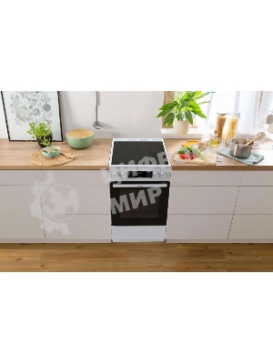 Плита электрическая Gorenje GECS5C70WA белый, конфорок 4 электрических, духовка 70 л, 50 см x 85 см x 59.4 см