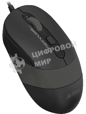 Мышь проводная A4Tech Fstyler FM10ST серый, 1600 dpi, USB, кнопки - 4