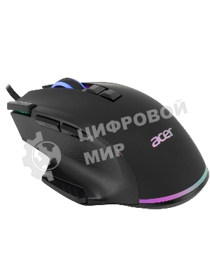 Мышь проводная Acer OMW180 черный, 6400 dpi, USB, кнопки - 9