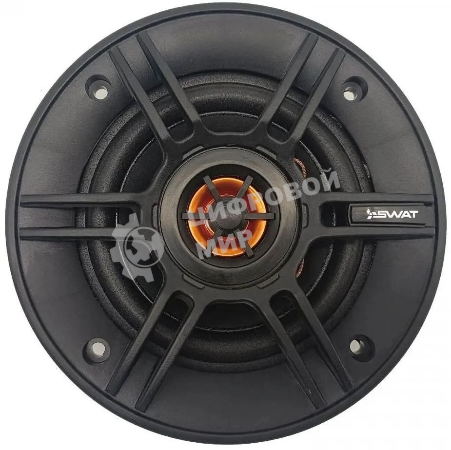 Колонки автомобильные Swat SP-C4 130Вт 88дБ 4Ом 10 см (4 дюйм) (ком.:2кол.) коаксиальные двухполосные