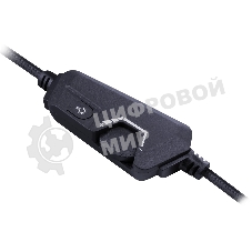 Гарнитура Defender Debor чёрный, проводная, USB, подсветка